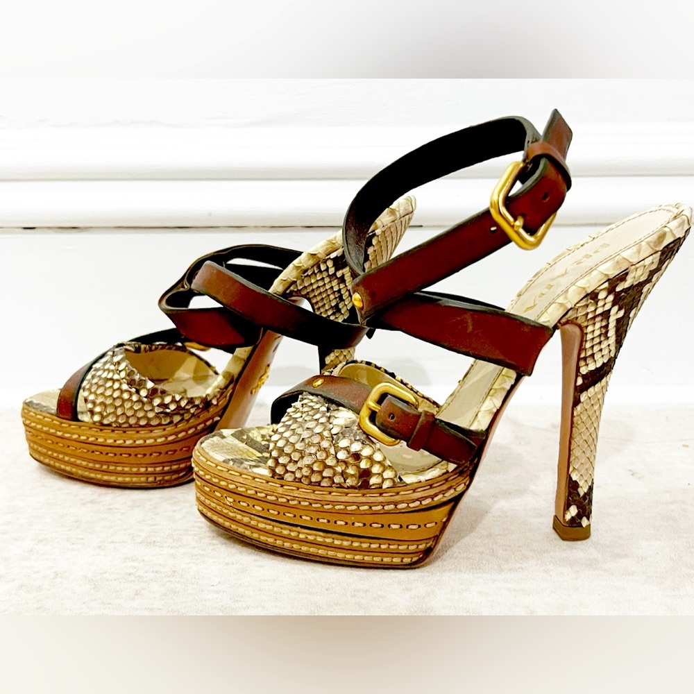 Prada Runway Strappy Heels IT 37 / US 7